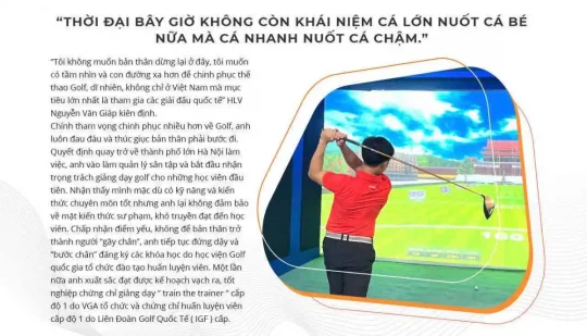 Triết lý cá nhanh nuốt cá chậm của HLV golf Nguyễn Văn Giáp