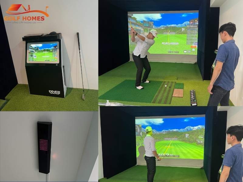 Không gian sống đẳng cấp hơn với phòng tập golf 3D