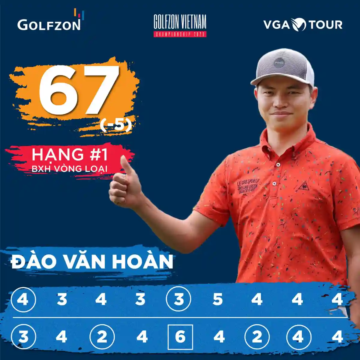 Golfer Đào Văn Hoàn ghi dấu ấn trong các giải đấu lớn nhỏ
